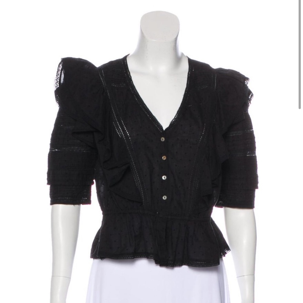 LoveShackFancy lace crop top